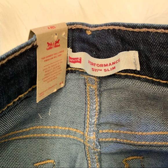 Levi’s 511 Slim Jeans - NWT- Boys Size 4 - Picture 9 of 16